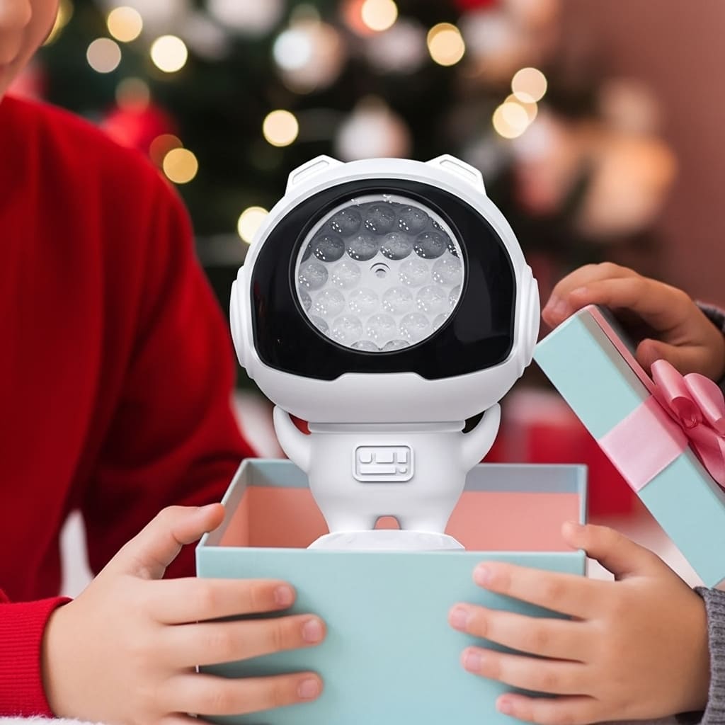 AstroNatal Mágico – Projetor de Natal Astronauta