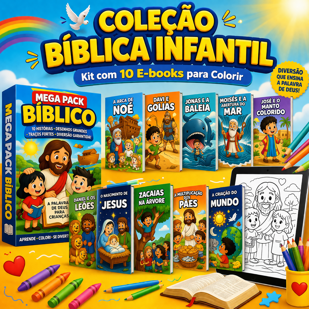Coleção Bíblica Infantil para Colorir